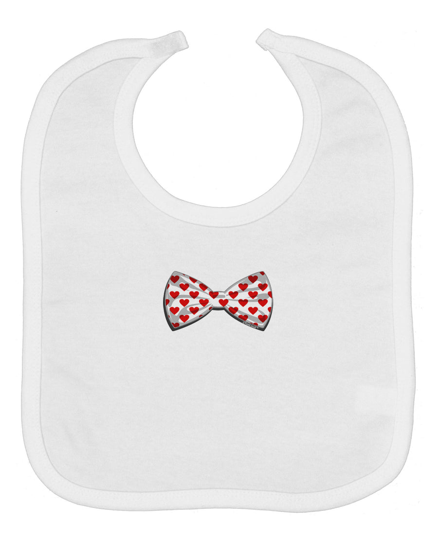 Bow Tie Hearts Baby Bib-Baby Bib-TooLoud-White-One-Size-Baby-Davson Sales