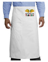 Stop Staring At My Tacos Adult Bistro Apron-Bistro Apron-TooLoud-White-One-Size-Adult-Davson Sales