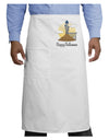 Moonlit Wizard Tower - Happy Halloween Adult Bistro Apron-Bistro Apron-TooLoud-White-One-Size-Adult-Davson Sales