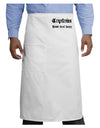 Personalized Captain Adult Bistro Apron-Bistro Apron-TooLoud-White-One-Size-Adult-Davson Sales