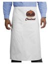 Cute Chestnut Design - Christmas Text Adult Bistro Apron-Bistro Apron-TooLoud-White-One-Size-Adult-Davson Sales