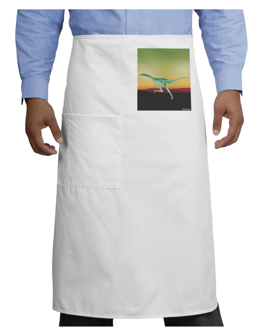 Ornithomimus Velox - Without Name Adult Bistro Apron by TooLoud-Bistro Apron-TooLoud-White-One-Size-Adult-Davson Sales