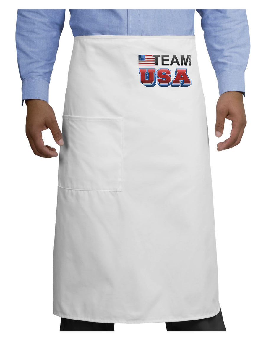 Sporty Team USA Adult Bistro Apron-Bistro Apron-TooLoud-White-One-Size-Adult-Davson Sales