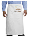 Milk and Cookies Design Text Adult Bistro Apron-Bistro Apron-TooLoud-White-One-Size-Adult-Davson Sales