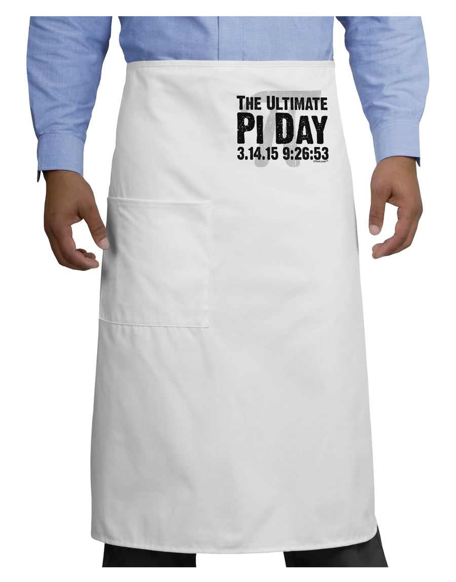 The Ultimate Pi Day Text Adult Bistro Apron by TooLoud-Bistro Apron-TooLoud-White-One-Size-Adult-Davson Sales