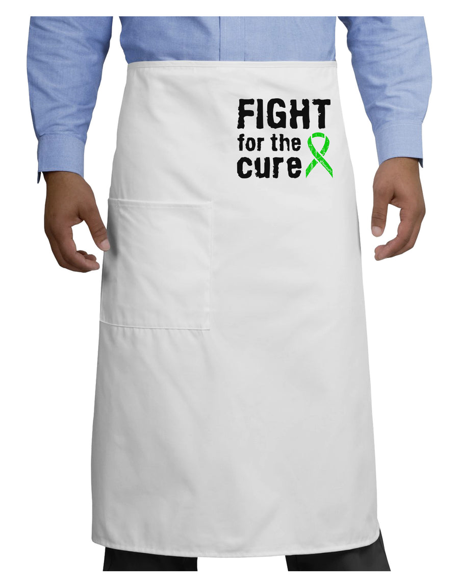 Fight for the Cure - Lime Green Ribbon Lyme Disease Adult Bistro Apron-Bistro Apron-TooLoud-White-One-Size-Adult-Davson Sales