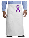 Crohn’s Disease Awareness Ribbon - Purple Adult Bistro Apron-Bistro Apron-TooLoud-White-One-Size-Adult-Davson Sales