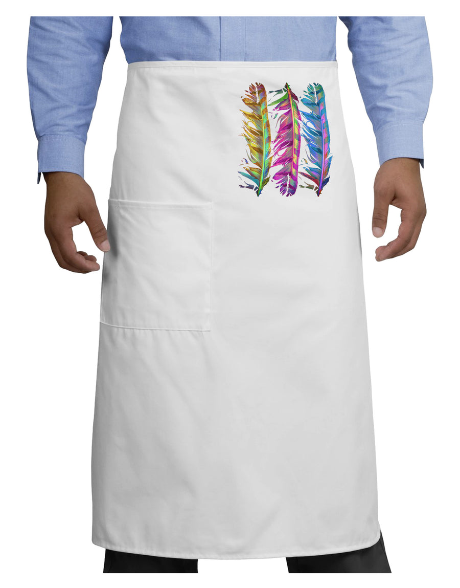 Magic Feathers Adult Bistro Apron-Bistro Apron-TooLoud-White-One-Size-Adult-Davson Sales