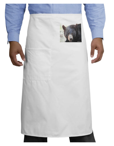 Staring Black Bear Adult Bistro Apron-Bistro Apron-TooLoud-White-One-Size-Adult-Davson Sales