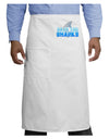 Save The Sharks - Fin Color Adult Bistro Apron by TooLoud-Bistro Apron-TooLoud-White-One-Size-Adult-Davson Sales