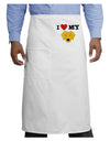 I Heart My - Cute Yellow Labrador Retriever Dog Adult Bistro Apron by TooLoud-Bistro Apron-TooLoud-White-One-Size-Adult-Davson Sales