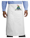 LGBT Freedom Rainbow Don't Tread on Me Adult Bistro Apron-Bistro Apron-TooLoud-White-One-Size-Adult-Davson Sales