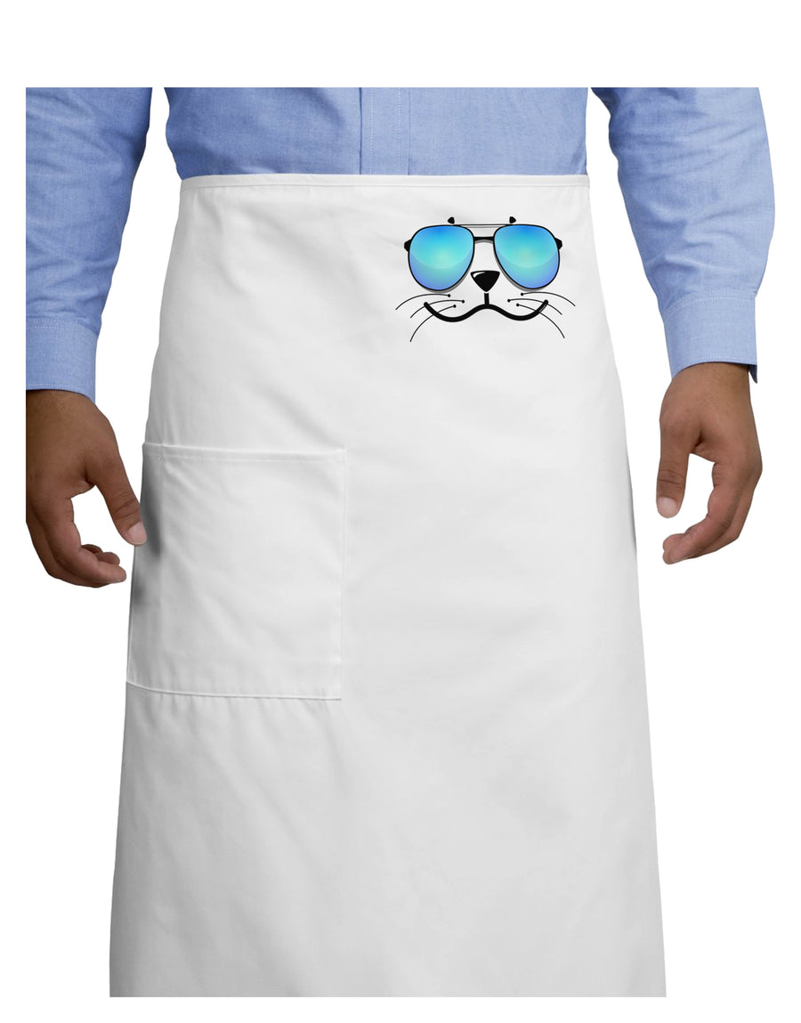 Kyu-T Face - Sealie Cool Sunglasses Adult Bistro Apron-Bistro Apron-TooLoud-White-One-Size-Adult-Davson Sales