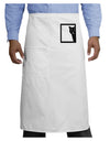 Cat Peeking Adult Bistro Apron by TooLoud-Bistro Apron-TooLoud-White-One-Size-Adult-Davson Sales