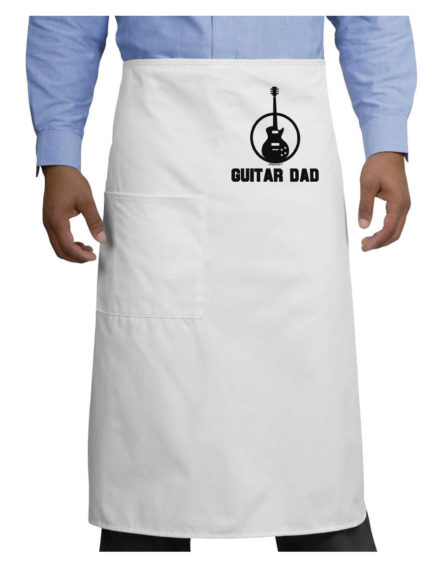 Guitar Dad Adult Bistro Apron by TooLoud-Bistro Apron-TooLoud-White-One-Size-Adult-Davson Sales