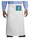 UFO Stopping At an Out-house Adult Bistro Apron by TooLoud-Bistro Apron-TooLoud-White-One-Size-Adult-Davson Sales