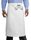 Meh with Hands Adult Bistro Apron-Bistro Apron-TooLoud-White-One-Size-Adult-Davson Sales