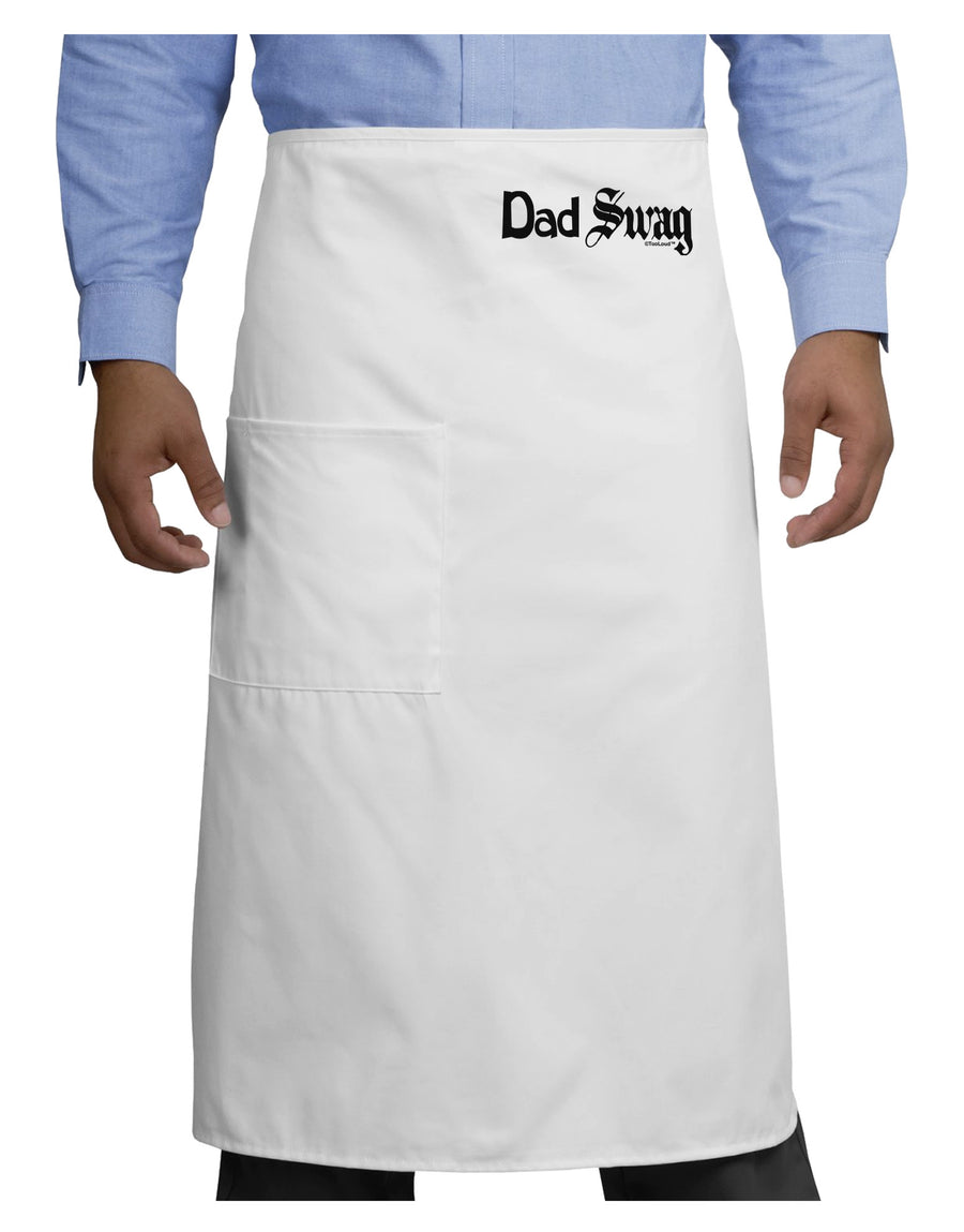 Dad Swag Text Adult Bistro Apron by TooLoud-Bistro Apron-TooLoud-White-One-Size-Adult-Davson Sales