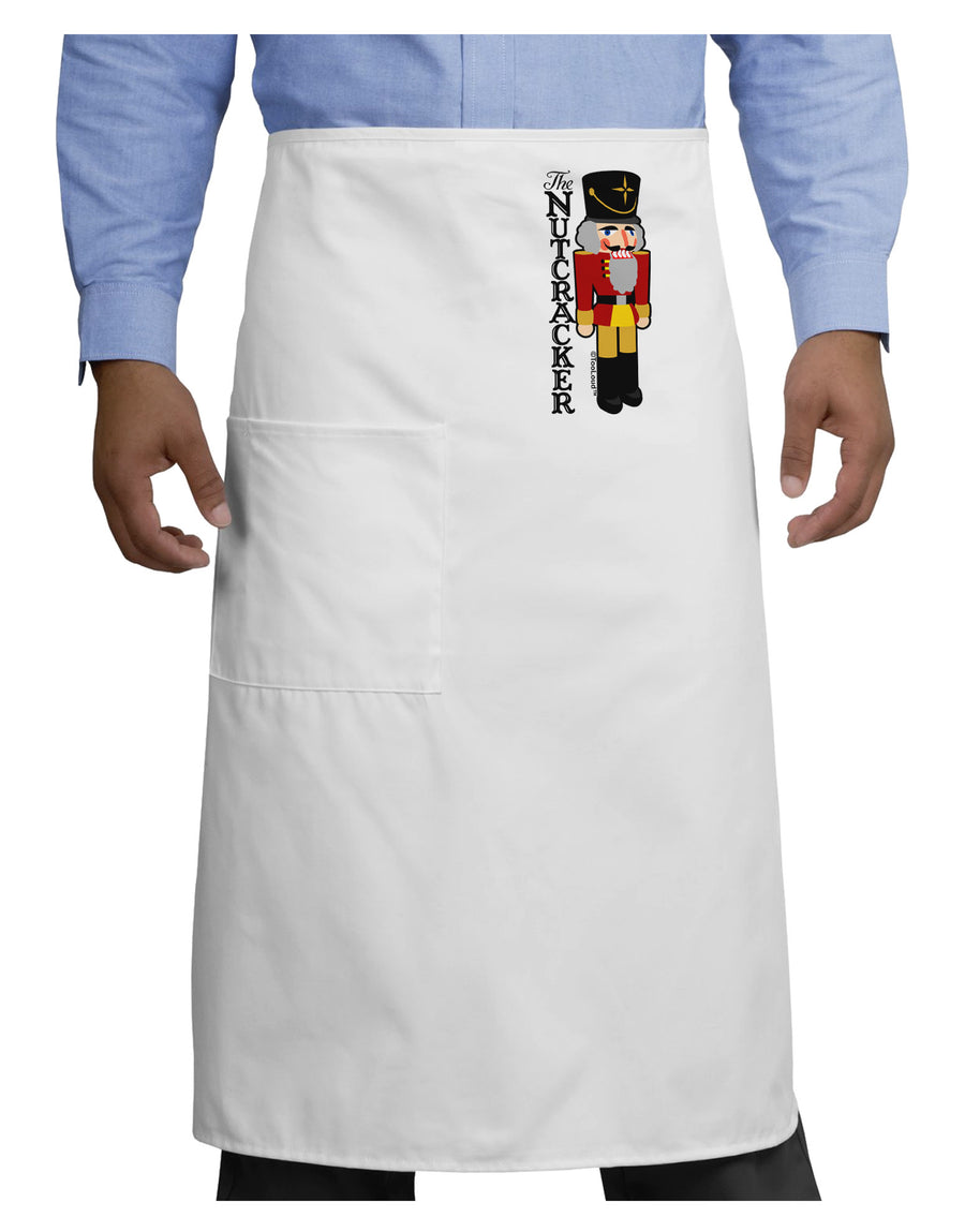 The Nutcracker with Text Adult Bistro Apron by-Bistro Apron-TooLoud-White-One-Size-Adult-Davson Sales