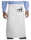 Bay Bridge Cutout Design - San Francisco Adult Bistro Apron by TooLoud-Bistro Apron-TooLoud-White-One-Size-Adult-Davson Sales