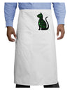 Happy St. Catty's Day - St. Patrick's Day Cat Adult Bistro Apron by TooLoud-Bistro Apron-TooLoud-White-One-Size-Adult-Davson Sales