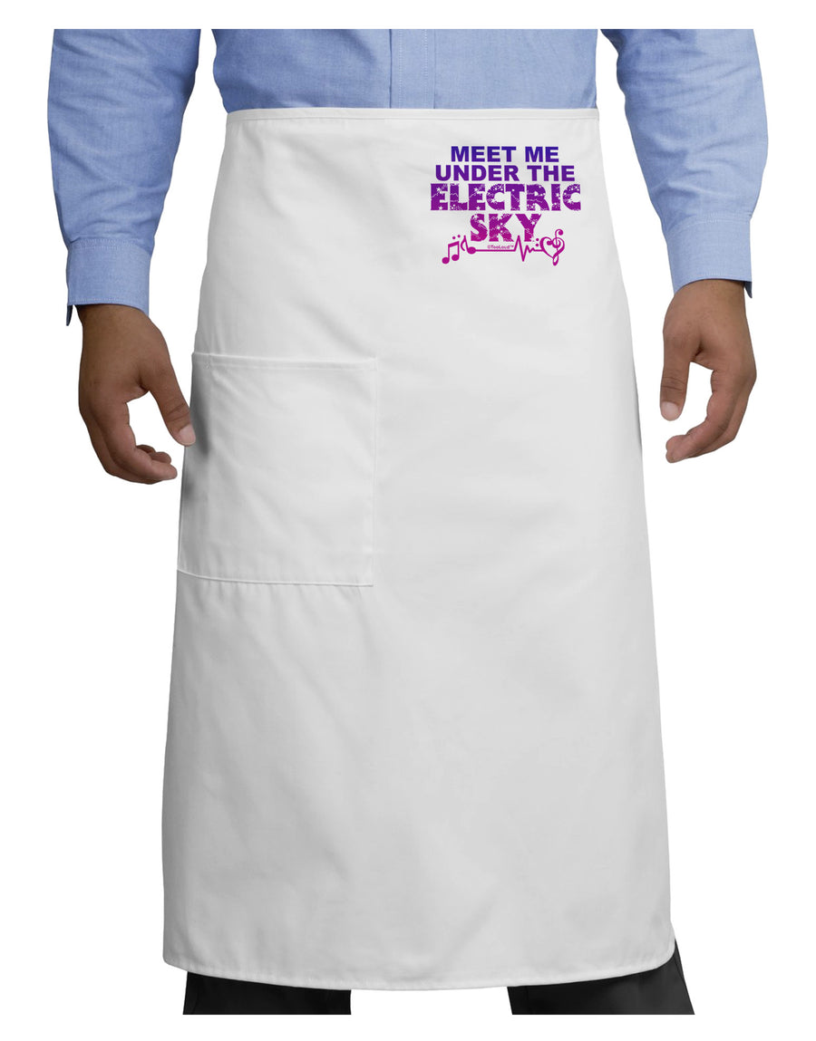 Electric Sky Color Adult Bistro Apron-Bistro Apron-TooLoud-White-One-Size-Adult-Davson Sales