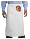 Lady With Disheveled Hair Adult Bistro Apron-Bistro Apron-TooLoud-White-One-Size-Adult-Davson Sales