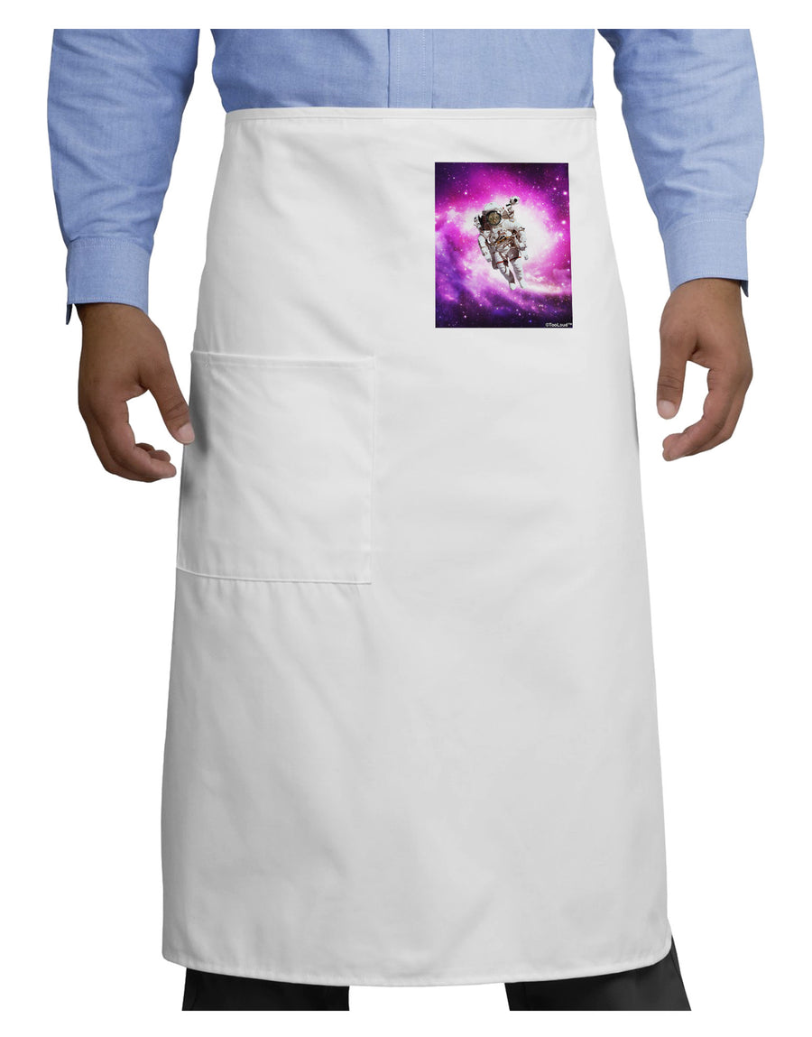 Astronaut Cat Adult Bistro Apron-Bistro Apron-TooLoud-White-One-Size-Adult-Davson Sales