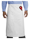 Couples Pixel Heart Design - Left Adult Bistro Apron by TooLoud-Bistro Apron-TooLoud-White-One-Size-Adult-Davson Sales