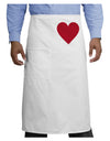 Big Red Heart Valentine's Day Adult Bistro Apron-Bistro Apron-TooLoud-White-One-Size-Adult-Davson Sales