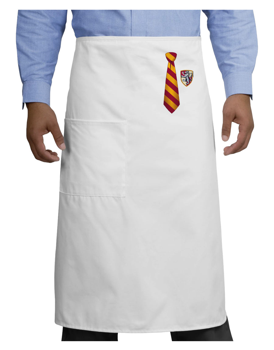 Wizard Tie Red and Yellow Adult Bistro Apron-Bistro Apron-TooLoud-White-One-Size-Adult-Davson Sales