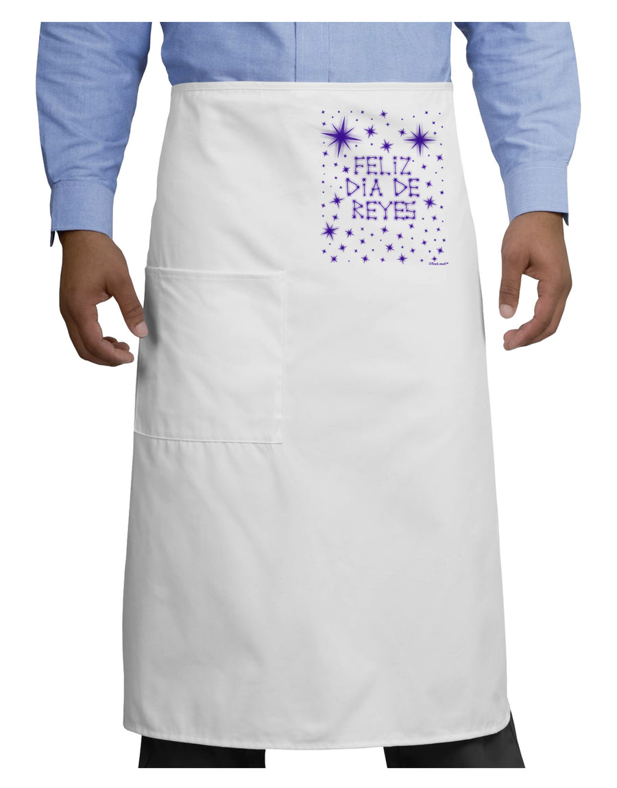 Feliz Dia de Reyes - Estrellas Brillantes Adult Bistro Apron by TooLoud-Bistro Apron-TooLoud-White-One-Size-Adult-Davson Sales