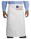 Veterans Scripted Flag Adult Bistro Apron-Bistro Apron-TooLoud-White-One-Size-Adult-Davson Sales