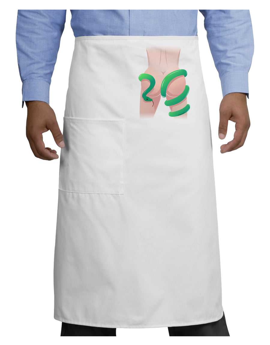 Lady Anaconda Design Light Adult Bistro Apron-Bistro Apron-TooLoud-White-One-Size-Adult-Davson Sales