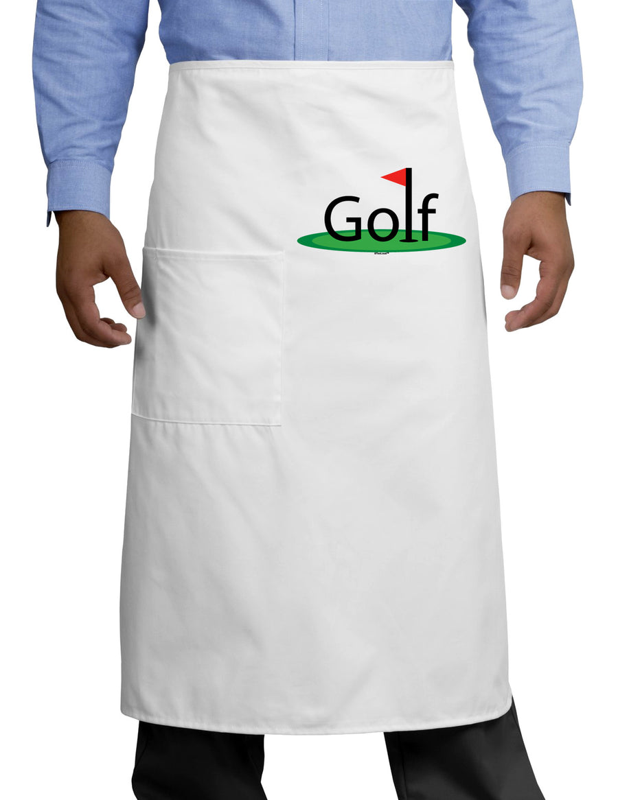 Golf Adult Bistro Apron-Bistro Apron-TooLoud-White-One-Size-Adult-Davson Sales