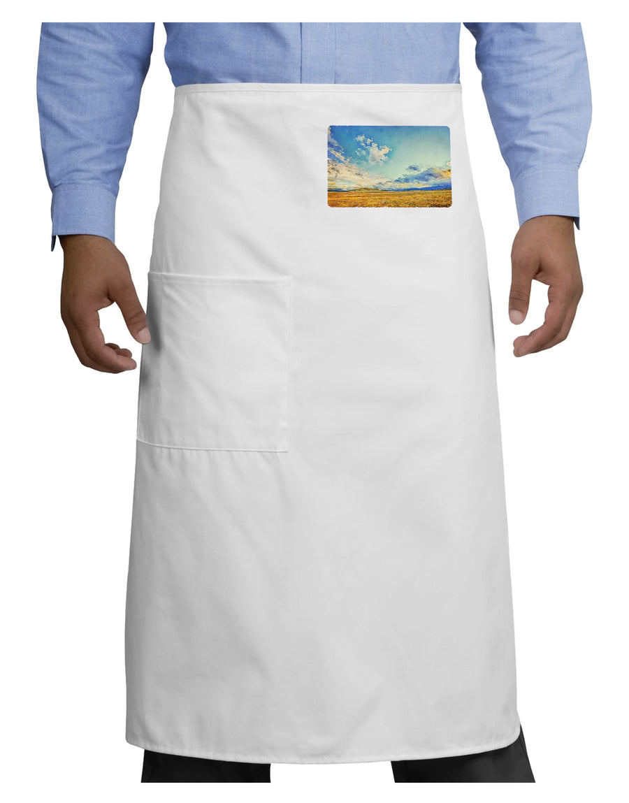 Garden of the Gods Watercolor Adult Bistro Apron-Bistro Apron-TooLoud-White-One-Size-Adult-Davson Sales