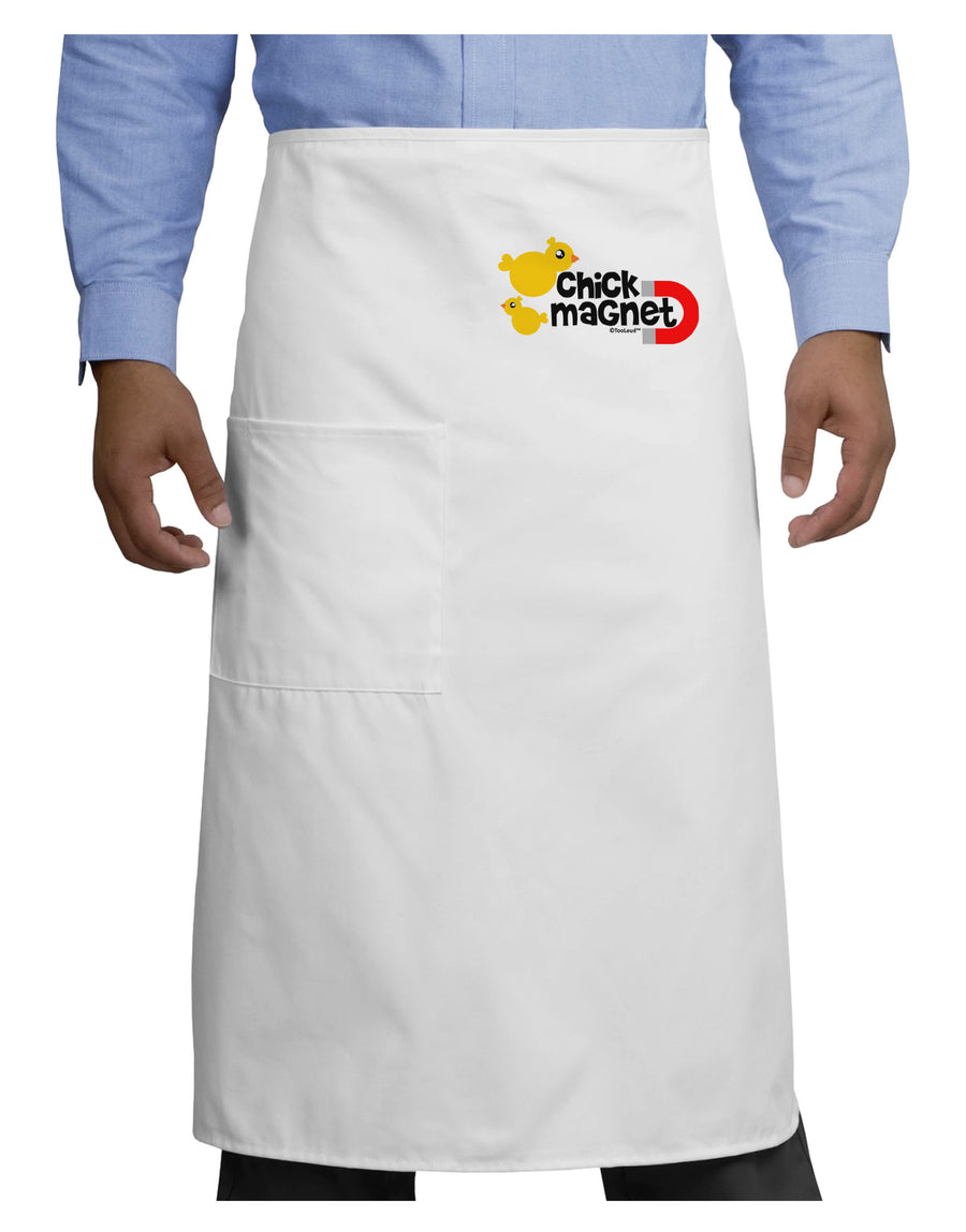 Cute Chick Magnet Design Adult Bistro Apron-Bistro Apron-TooLoud-White-One-Size-Adult-Davson Sales