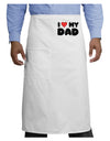 I Heart My Dad Adult Bistro Apron by TooLoud-Bistro Apron-TooLoud-White-One-Size-Adult-Davson Sales