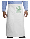 Kiss Me Clover Adult Bistro Apron-Bistro Apron-TooLoud-White-One-Size-Adult-Davson Sales