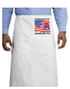 United We Stand Divided We Fall Adult Bistro Apron-Bistro Apron-TooLoud-White-One-Size-Adult-Davson Sales