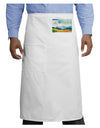 Colorado Mountain Scene Adult Bistro Apron-Bistro Apron-TooLoud-White-One-Size-Adult-Davson Sales