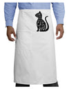 One Cat Short Of A Crazy Cat Lady Adult Bistro Apron-Bistro Apron-TooLoud-White-One-Size-Adult-Davson Sales