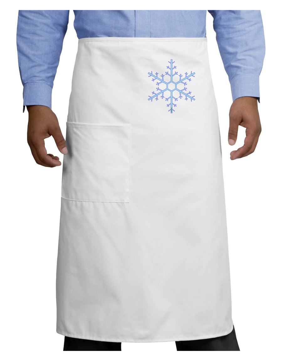 Snowflake Christmas Adult Bistro Apron-Bistro Apron-TooLoud-White-One-Size-Adult-Davson Sales