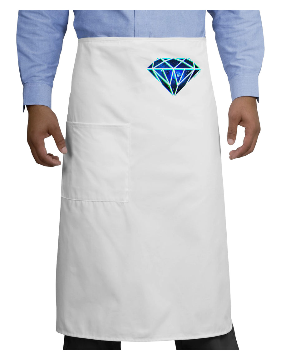 Space Diamond Adult Bistro Apron-Bistro Apron-TooLoud-White-One-Size-Adult-Davson Sales