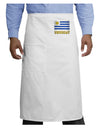 Uruguay Flag Adult Bistro Apron-Bistro Apron-TooLoud-White-One-Size-Adult-Davson Sales