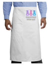 Three Easter Bunnies - Somebunny Loves Me Adult Bistro Apron by TooLoud-Bistro Apron-TooLoud-White-One-Size-Adult-Davson Sales