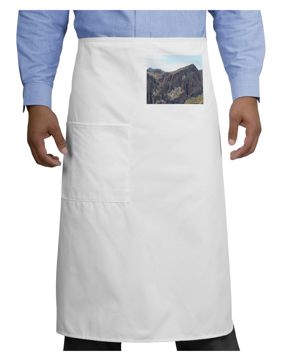 Arizona Saguaro Lake Mountains Adult Bistro Apron-Bistro Apron-TooLoud-White-One-Size-Adult-Davson Sales