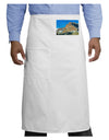 Colorado Snowy Mountains Adult Bistro Apron-Bistro Apron-TooLoud-White-One-Size-Adult-Davson Sales