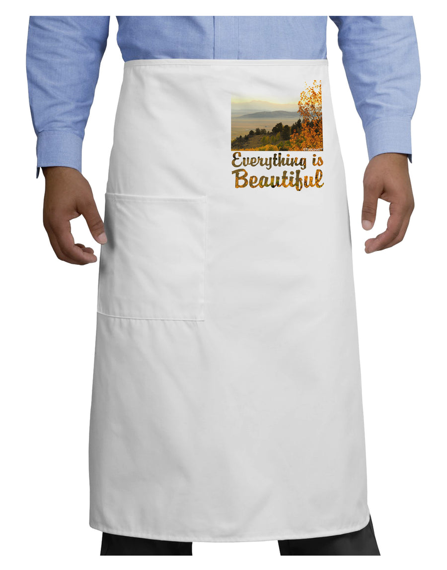 Everything is Beautiful - Sunrise Adult Bistro Apron by-Bistro Apron-TooLoud-White-One-Size-Adult-Davson Sales