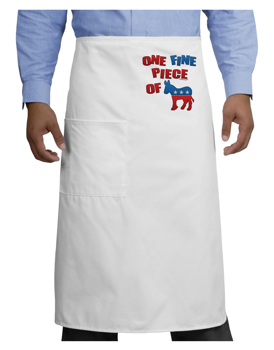 One Fine Piece Of - Democrat Adult Bistro Apron-Bistro Apron-TooLoud-White-One-Size-Adult-Davson Sales